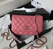 Chanel WOC Pink Caviar Handbag Size 19 cm - 1