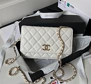 Chanel WOC White Caviar Handbag Size 19 cm - 1