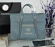 Chanel Denim Deauville Shopping Tote Size 38 x 32 x 18 cm - 1