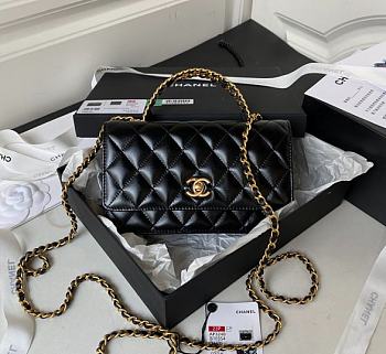 Chanel AP3240 Chain Bag Black Size 19.5 x 12 x 4 cm