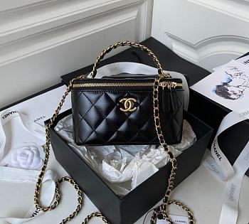 Chanel Box Bag Black AP3243 Size 17 x 9.5 x 8 cm