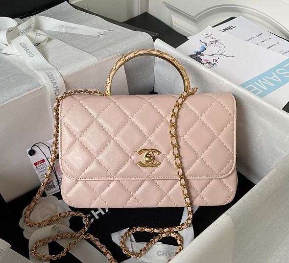 Chanel Handle Bag Pink AS4233 Size 21 x 22 x 6.5 cm - 1