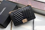 Chanel le boy 19 Caviar Black #67086 - 1