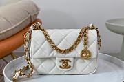 Chanel Lambskin Gold Coin Bag Flap Bag Size 20 x 13.5 x 5.5 cm - 1