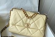 Chanel 19 Flap Bag Lambskin Yellow Size 30 x 10 x 20 cm - 1