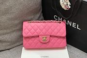 Chanel Flap Bag Caviar Pink Gold Hardware Size 23 cm - 1