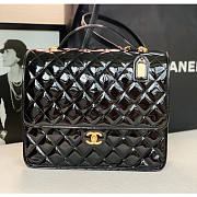 Chanel Patent Leather Briefcaseg-31.5*31*9CM - 1