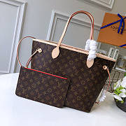 Louis Vuitton Neverfull MM (Red Inside) -32*29*17CM - 1