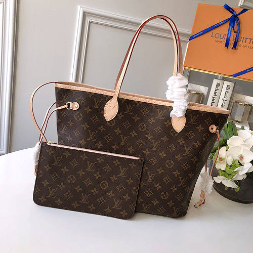 Louis Vuitton Neverfull MM (Pink Inside) -32*29*17CM - 1