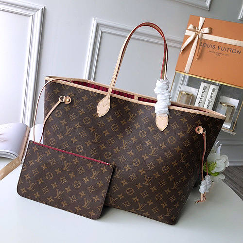 Louis Vuitton Neverfull GM (Rose Red Inside) -40*33*20CM - 1