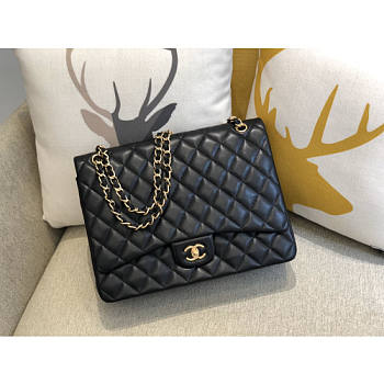 Chanel Flap Bag-Lambskin Leather-Maxi-33CM