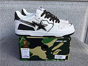 A Bathing Ape Bape SK8 Sta White Silver - 001FWH801020_WHT_A - 1