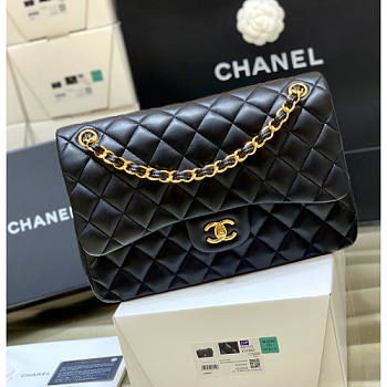 Chanel Flap Bag-Lambskin-Gold-30CM