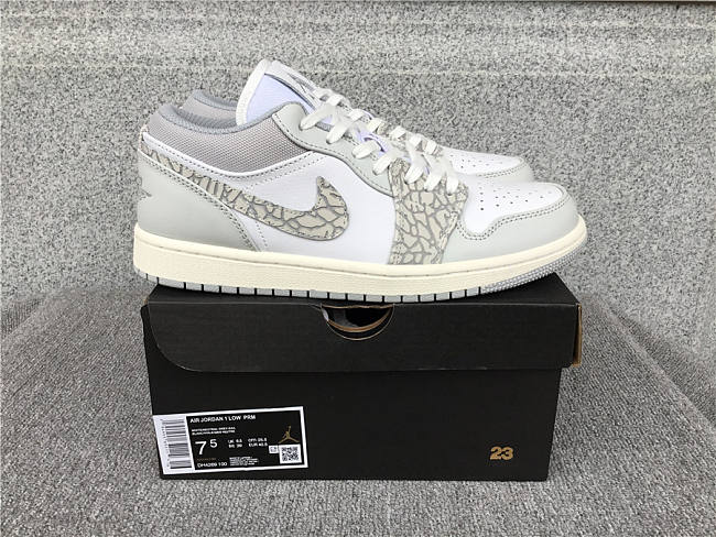 Air Jordan 1 Low PRM Smoke Grey Elephant - DH4269-100 - 1