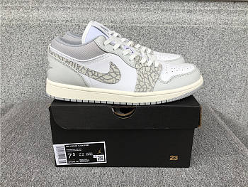 Air Jordan 1 Low PRM Smoke Grey Elephant - DH4269-100