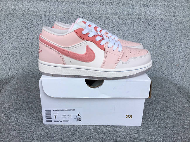 Air Jordan 1 Low SE Mighty Swooshers Pink - DM5443-666 - 1