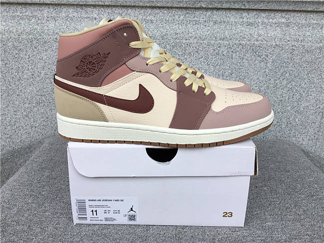 Air Jordan 1 Mid SE Dark Pony Smoky Mauve - D07440-821 - 1