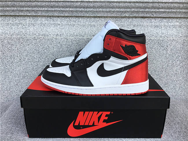 Air Jordan 1 Retro High Satin Black Toe - CD0461-016 - 1