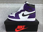 Air Jordan 1 Retro High Court Purple White - 555088-500 - 1