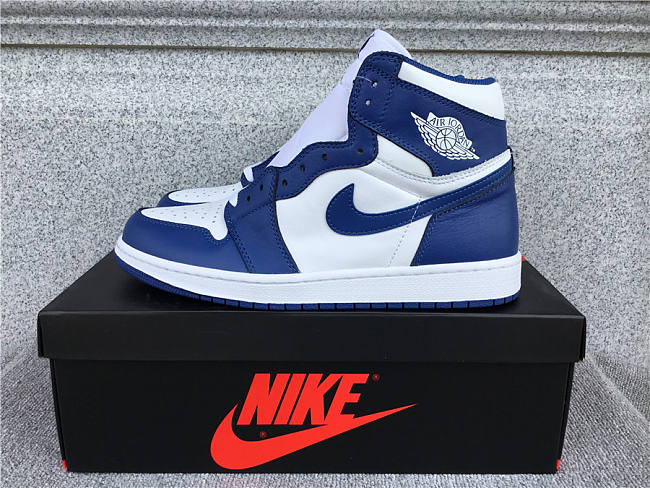 Air Jordan 1 Retro Storm Blue - 555088-127  - 1