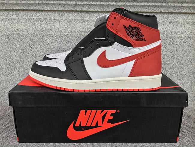 Air Jordan 1 Retro High Track Red - 555088-112 - 1