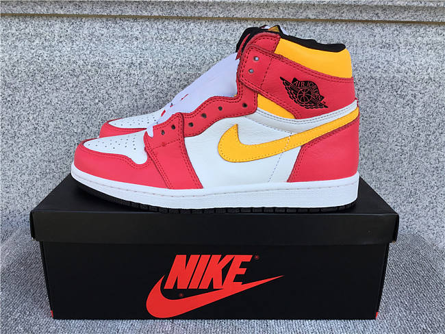 Air Jordan 1 Retro High OG Light Fusion Red - 555088-603 - 1