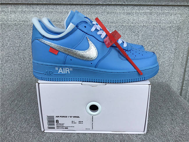 Nike Air Force 1 Low Off-White MCA University Blue - CL1173-400 - 1