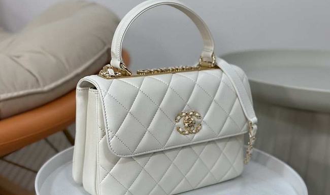 Chanel Trendy CC White Bag - 25cm - 1