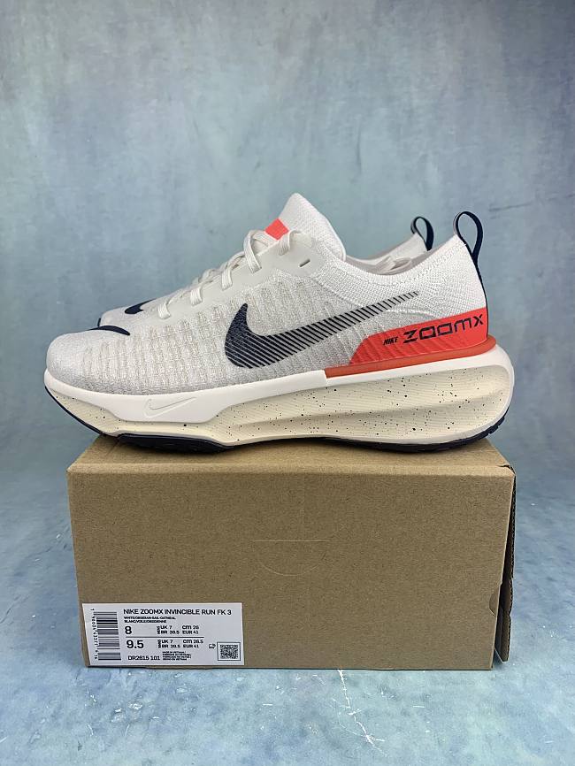 Nike Invincible Run 3 White Bright Crimson DR2615-101 - 1