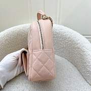 CHANEL Caviar Quilted CC Mini Classic Backpack Light Pink - 5