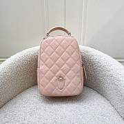 CHANEL Caviar Quilted CC Mini Classic Backpack Light Pink - 2