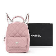 CHANEL Caviar Quilted CC Mini Classic Backpack Light Pink - 1